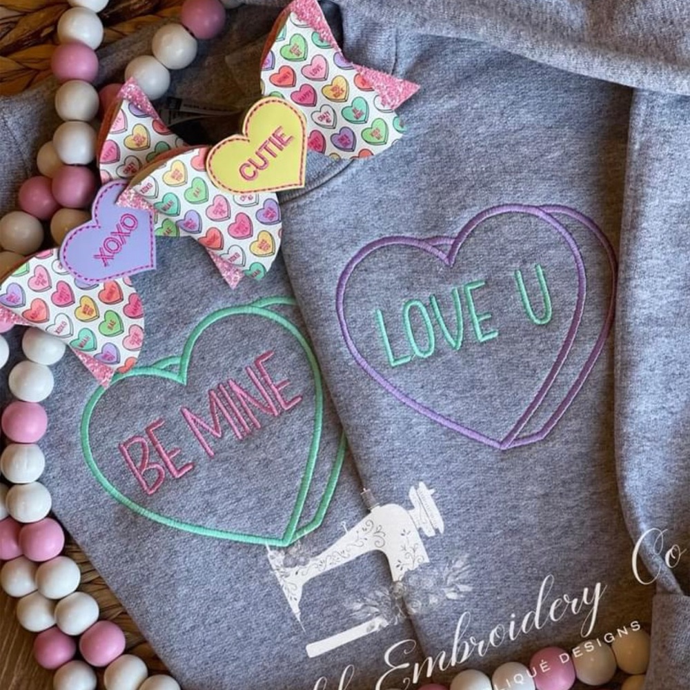 🆕 VALENTINES T-SHIRT Embroidery